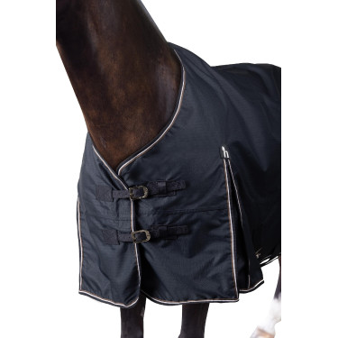 Capa de exterior Glasgow 300 g para pônei Horze Mirtilo Cinzento