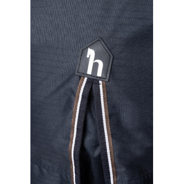 Capa de exterior Glasgow 300 g para pônei Horze Mirtilo Cinzento