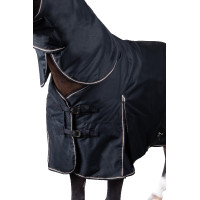 Cobertura de exterior com cobre-pescoço Glasgow 300 g pônei Horze Azul escuro