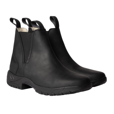 Botas jodhpur Horze Cornwall em couro forradas com lã Preto