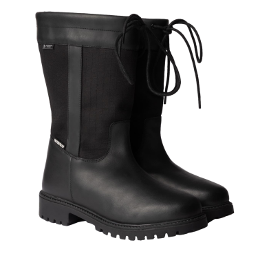 Botas de exterior impermeáveis Horze York de cano médio Preto