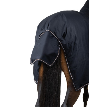 Manta de exterior Glasgow com combo de pescoço Horze 100 g Mirtilo Cinzento