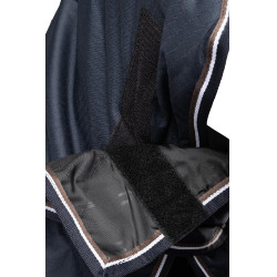 Manta de exterior Glasgow com combo de pescoço Horze 100 g Mirtilo Cinzento