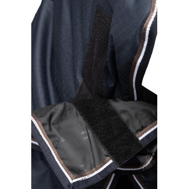 Manta de exterior Glasgow com combo de pescoço Horze 100 g Mirtilo Cinzento