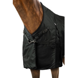 Cobertor de exterior high neck Horze Helsinki 200 g Verde escaravelho