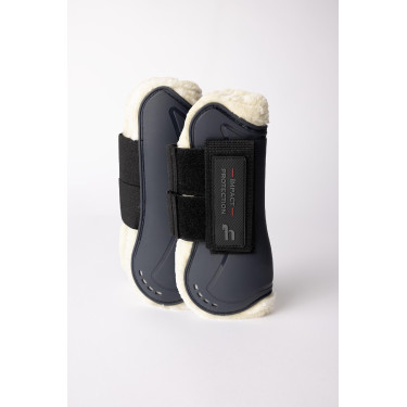 Guettres com pelo sintético Horze Armour Airflow Marinho Azul-marinho