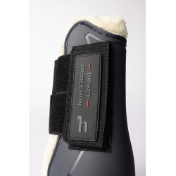 Guettres com pelo sintético Horze Armour Airflow Marinho Azul-marinho