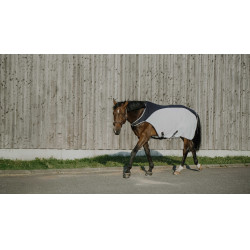 Manta para andador Equithème Flycool Marinho / branco Azul