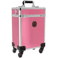 Caixa de limpeza com rodas Je t'aime Equithème Rosa / prata