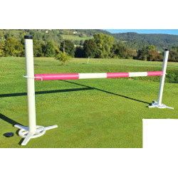 Kit de obstáculo Hippotonic com cubo Rosa / branco