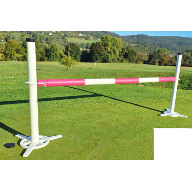 Kit de obstáculo Hippotonic com cubo Rosa / branco