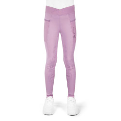 Legging Flora Infantil Je T'aime Equithème Malva Violeta