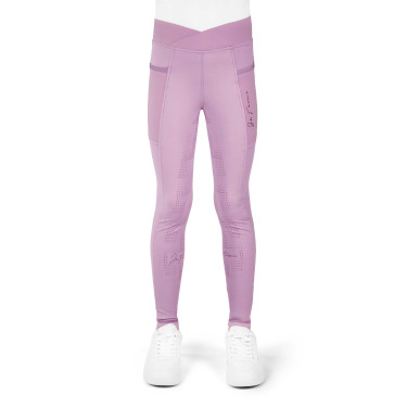 Legging Flora Infantil Je T'aime Equithème Malva Violeta
