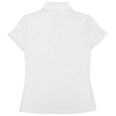 Polo de competição Equithème Suzanne mulher Branco