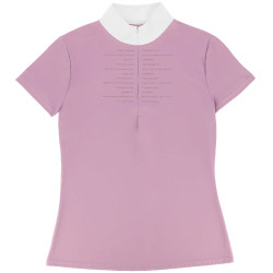 Polo de competição Equithème Suzanne mulher Malva Violeta