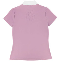 Polo de competição Equithème Suzanne mulher Malva Violeta