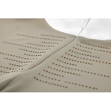 Polo de competição Equithème Suzanne mulher  Cinzento-acastanhado Castanho