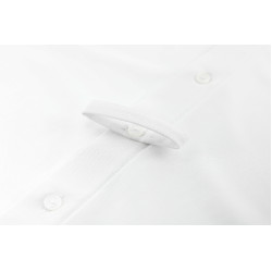 Polo de concurso de manga comprida Equithème Milan homem Branco