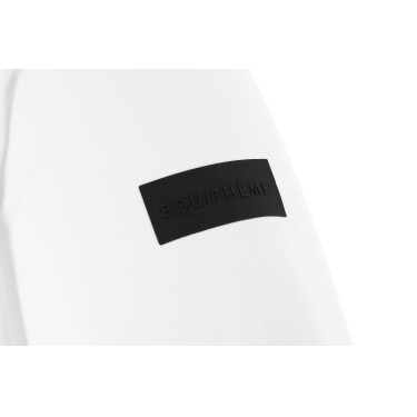 Polo de concurso de manga comprida Equithème Milan homem Branco
