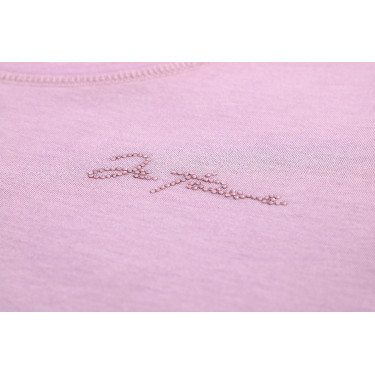 T-shirt infantil e júnior Je t'aime Equithème Bonnie Malva Violeta