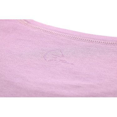 T-shirt infantil e júnior Je t'aime Equithème Bonnie Malva Violeta