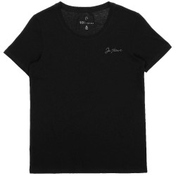 T-shirt Je t'aime Equithème Bonnie mulher Preto