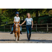 T-shirt Je t'aime Equithème Bonnie mulher Preto