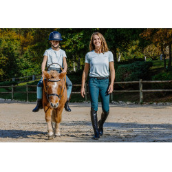 T-shirt Je t'aime Equithème Bonnie mulher Verde/menta