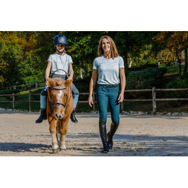T-shirt Je t'aime Equithème Bonnie mulher Verde/menta