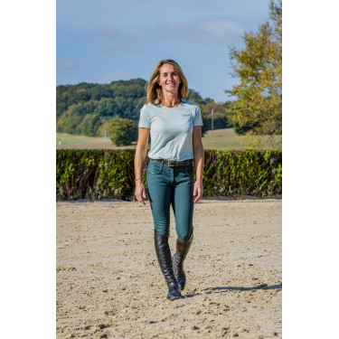 T-shirt Je t'aime Equithème Bonnie mulher Verde/menta