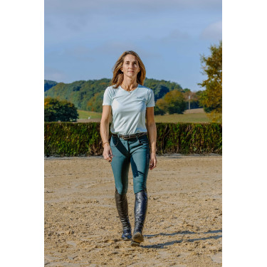 T-shirt Je t'aime Equithème Bonnie mulher Verde/menta