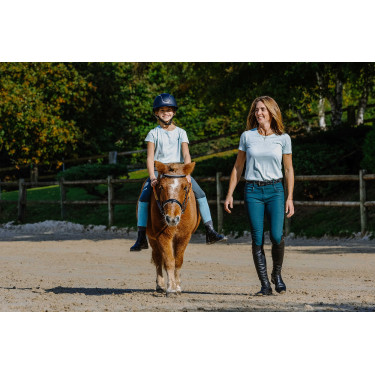 T-shirt Je t'aime Equithème Bonnie mulher Verde/menta