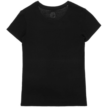 T-shirt Je t’aime Equithème Tessie mulher Preto