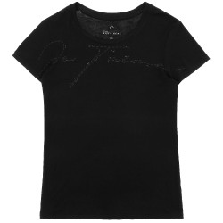 T-shirt para criança e júnior Je t'aime Equithème Tessie Preto