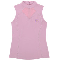 T-shirt sem mangas Je t'aime Equithème Carla mulher Malva Violeta
