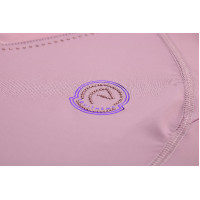 T-shirt sem mangas Je t'aime Equithème Carla mulher Malva Violeta