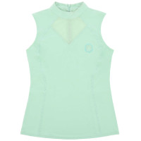 T-shirt sem mangas Je t'aime Equithème Carla mulher Verde/menta