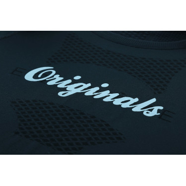 T-shirt sem costuras de manga curta Equithème Elena mulher Marinho Azul-marinho