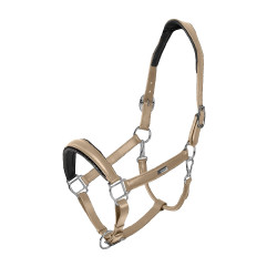 Cabolça de couro Equestrian Stockholm anatómica brilhante Areia Amarelo Cabolça de couro Equestrian Stockholm anatómica brilhante Areia Amarelo