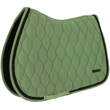 Manta de sela mista Equithème Pearl Oliva Verde