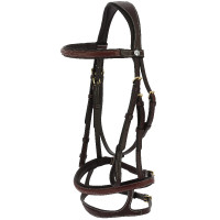 Bridão de couro oleado Norton Pro Oliva Havana Castanho