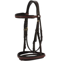 Bridão em couro oleado Norton Pro London Havana Castanho