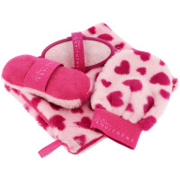 Luva Je t'aime Equithème dupla face Rosa / fúcsia