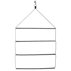 Expositor de cobertores Hippotonic com altura ajustável Preto