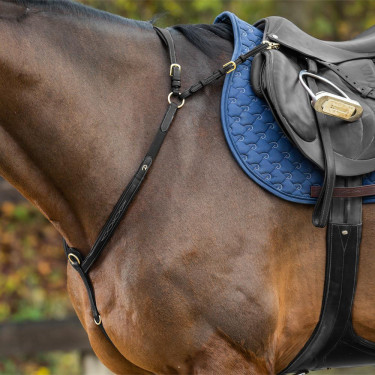 Peitoral com Martingal Dy'on Coleção D Preto Peitoral com Martingal Dy'on Coleção D Preto