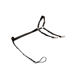 Peitoral com Martingal Dy'on Coleção D Preto Peitoral com Martingal Dy'on Coleção D Preto