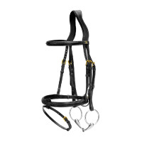 Bridão Muserola Combinada Dy'on D Collection Preto