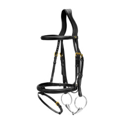 Bridão Muserola Combinada Dy'on D Collection Preto