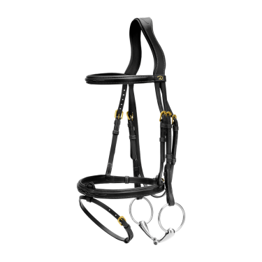 Bridão Muserola Combinada Dy'on D Collection Preto Bridão Muserola Combinada Dy'on D Collection Preto