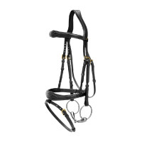 Bridão Muserola Combinada Anatômica Dy'on D Collection Preto